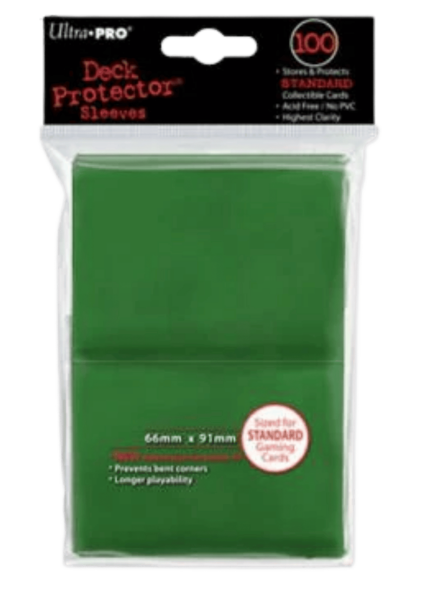 Standard Deck Protectors Green 100-Pack | TCG Supplies