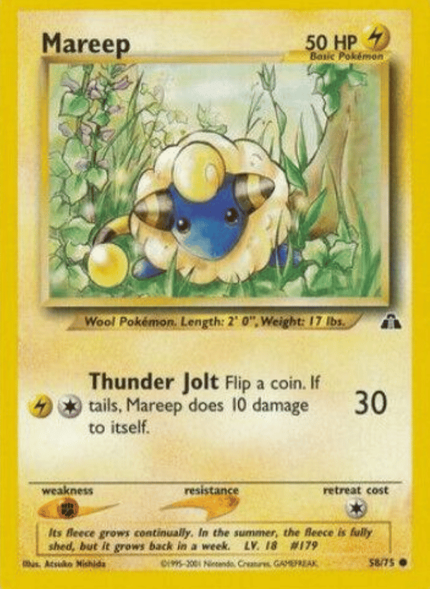 Mareep Neo Discovery 58/75 Common Pokemon
