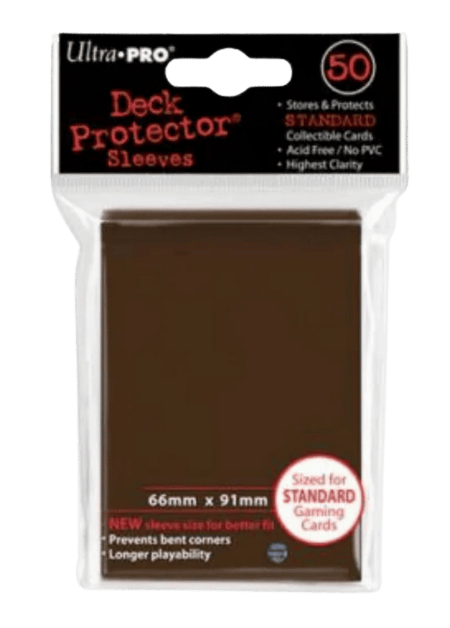Standard Deck Protectors – Brown (50-Pack) | TCG