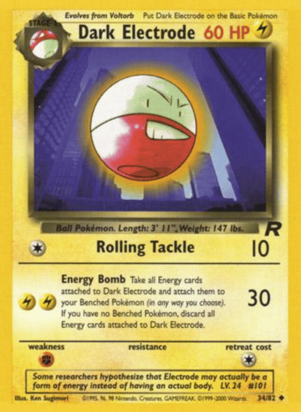 Dark Electrode Team Rocket 34/82 Uncommon Pokemon
