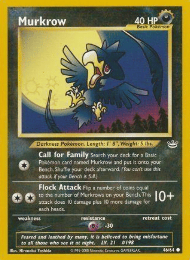 Murkrow Neo Revelation 46/64 Common Pokemon