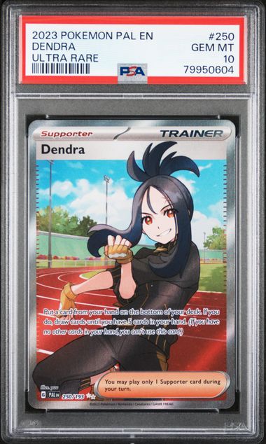 2023 Pokémon Paldea Evolved #250 Dendra Ultra Rare – PSA 10 Gem Mint