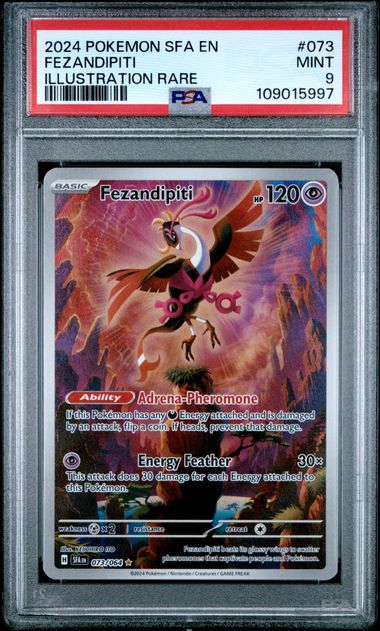 Pokémon Shrouded Fable 2024 #073 Fezandipiti Illustration Rare PSA 9 MINT