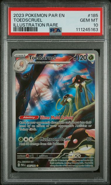 Pokémon Paradox Rift 2023 #185 Toedscruel Illustration Rare PSA 10 Gem Mint