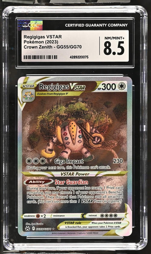 Regigigas VSTAR GG55/GG70 Crown Zenith CGC 8.5 Pokémon Card