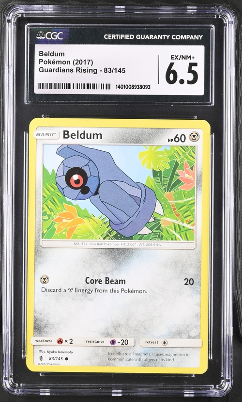 Beldum #83 Guardians Rising CGC 6.5 Pokémon Card