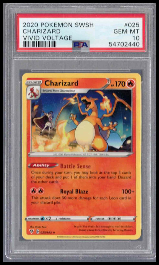 Pokémon Vivid Voltage 2020 #025 Charizard PSA 10 Gem Mint