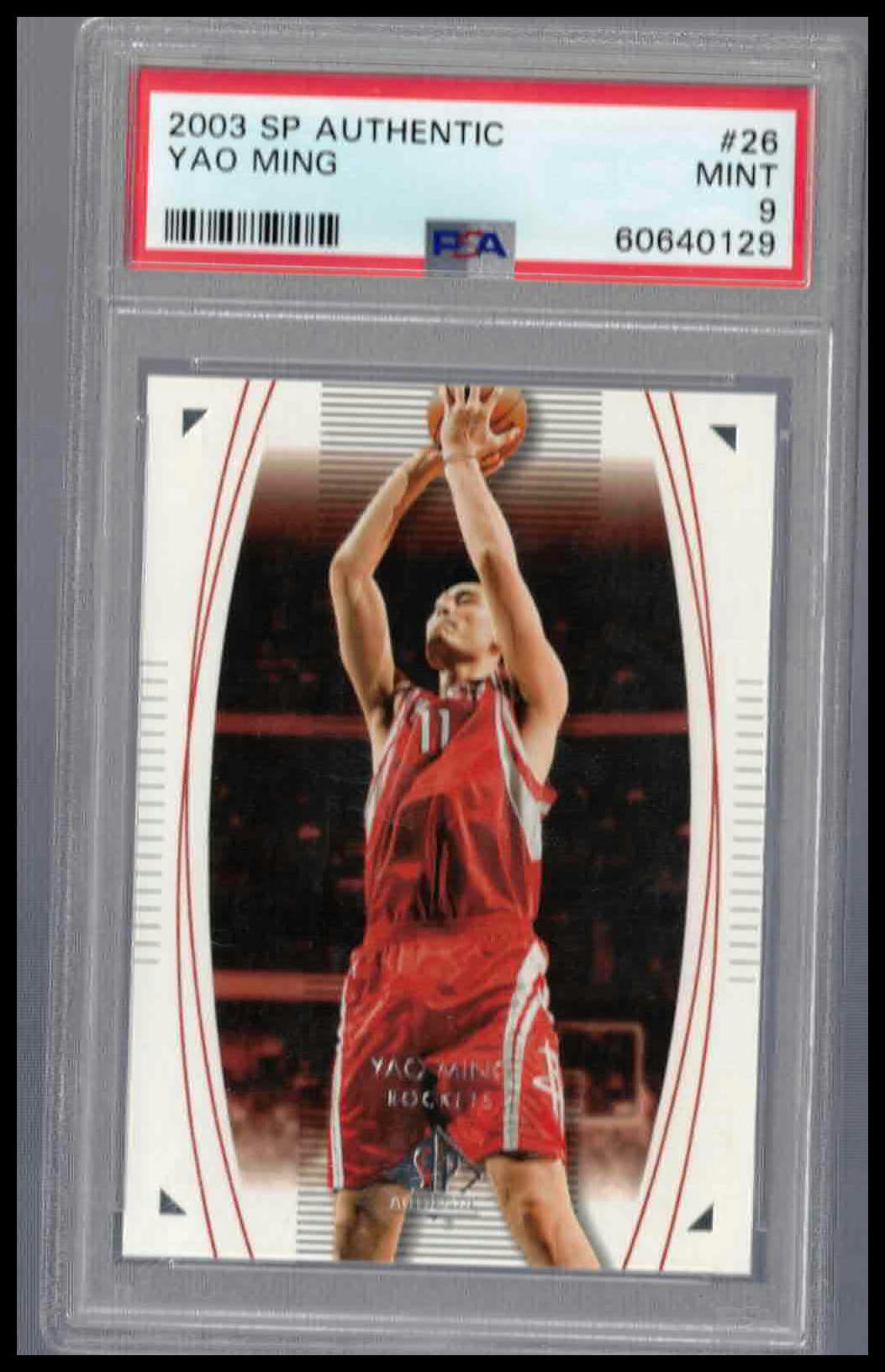 Yao Ming #26 SP Authentic PSA 9