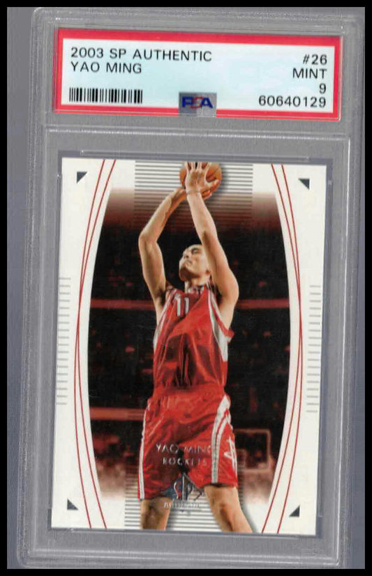 Yao Ming #26 SP Authentic PSA 9