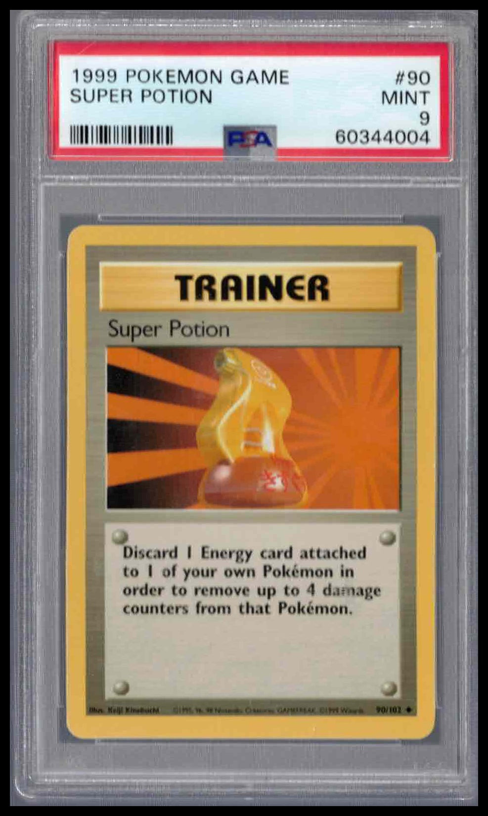 Pokémon Base Set 1999 #90 Super Potion PSA 9 Mint