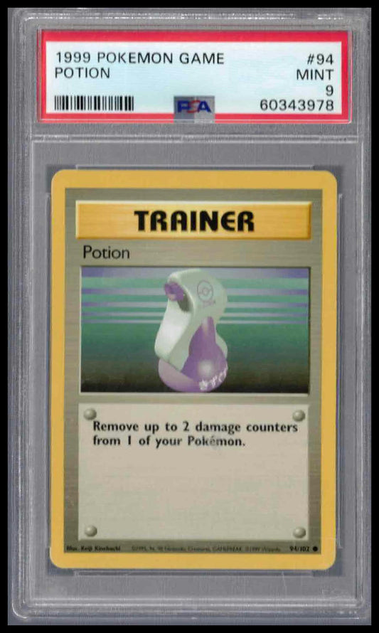 Pokémon Base Set 1999 #94 Potion PSA 9 Mint