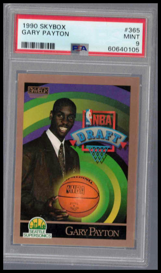 Gary Payton #365 SkyBox PSA 9