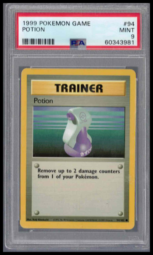 Pokémon Base Set 1999 #94 Potion PSA 9 Mint
