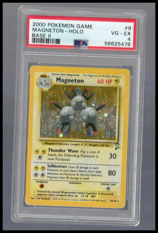 Magneton Base Set II Holo PSA 4