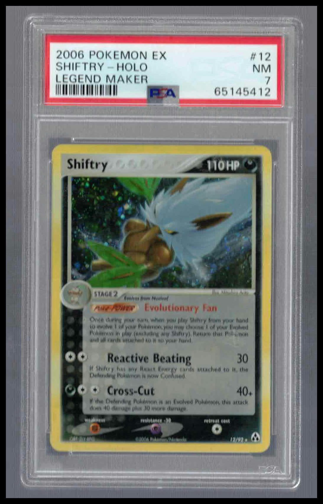Shiftry Holo #12 Legend Maker PSA 7
