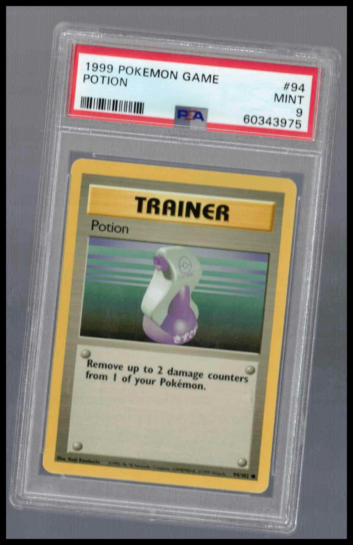 Potion #94 Pokémon Game 1999 PSA 9 Mint