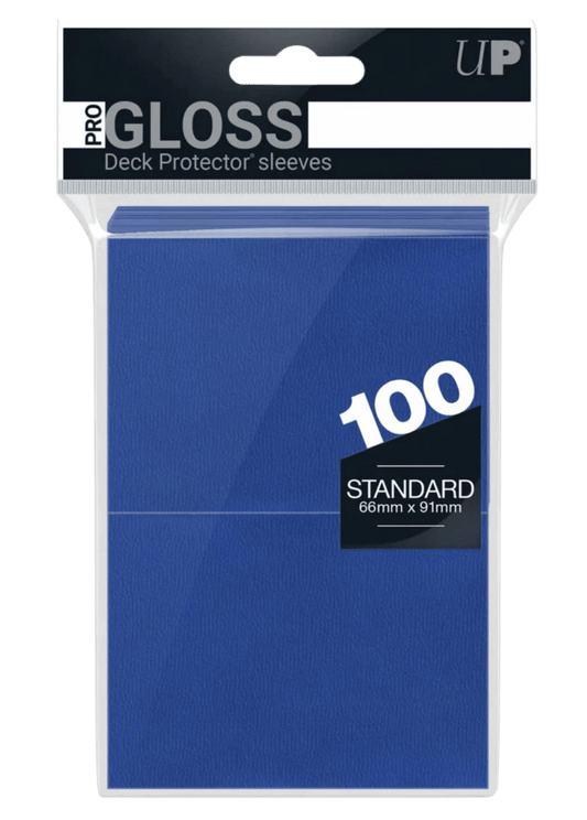 PRO-Gloss Standard Deck Protectors - Blue (100-Pack) (Modern Logo)