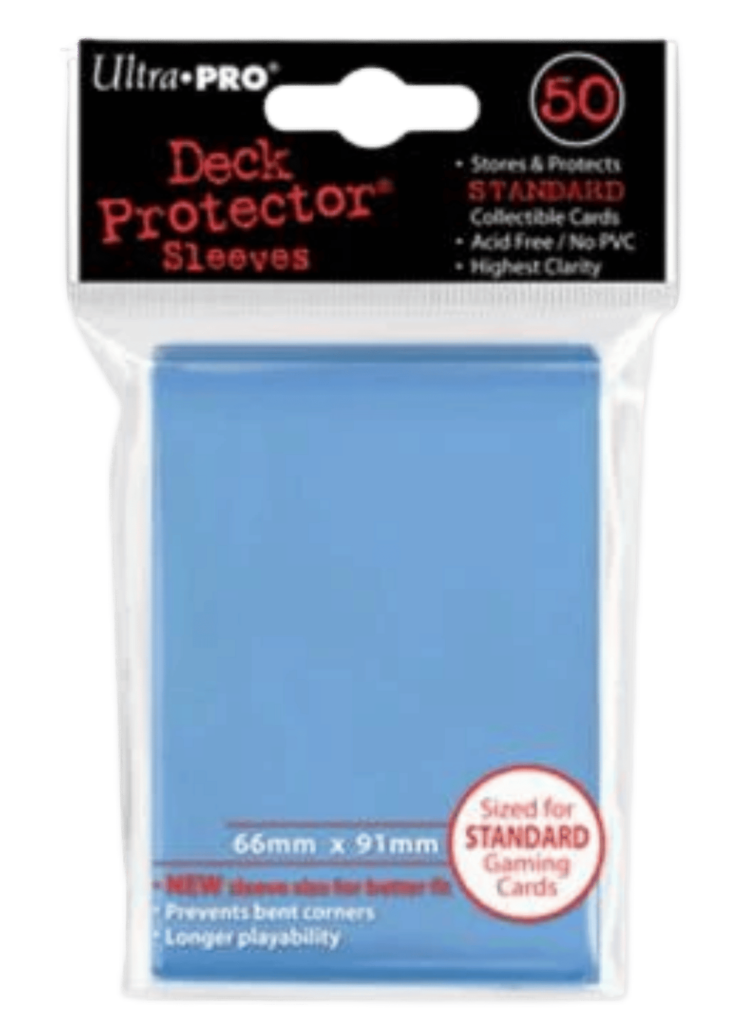 PRO-Gloss Deck Protectors – Light Blue (50-Pack) | TCG