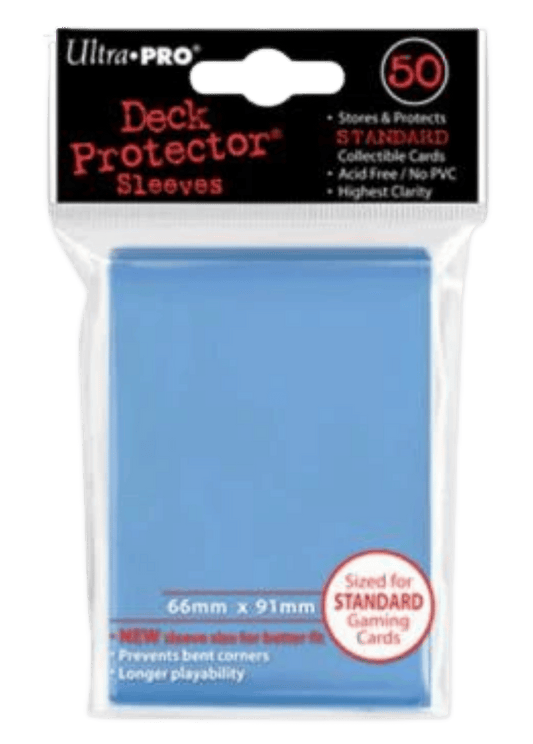 PRO-Gloss Deck Protectors – Light Blue (50-Pack) | TCG