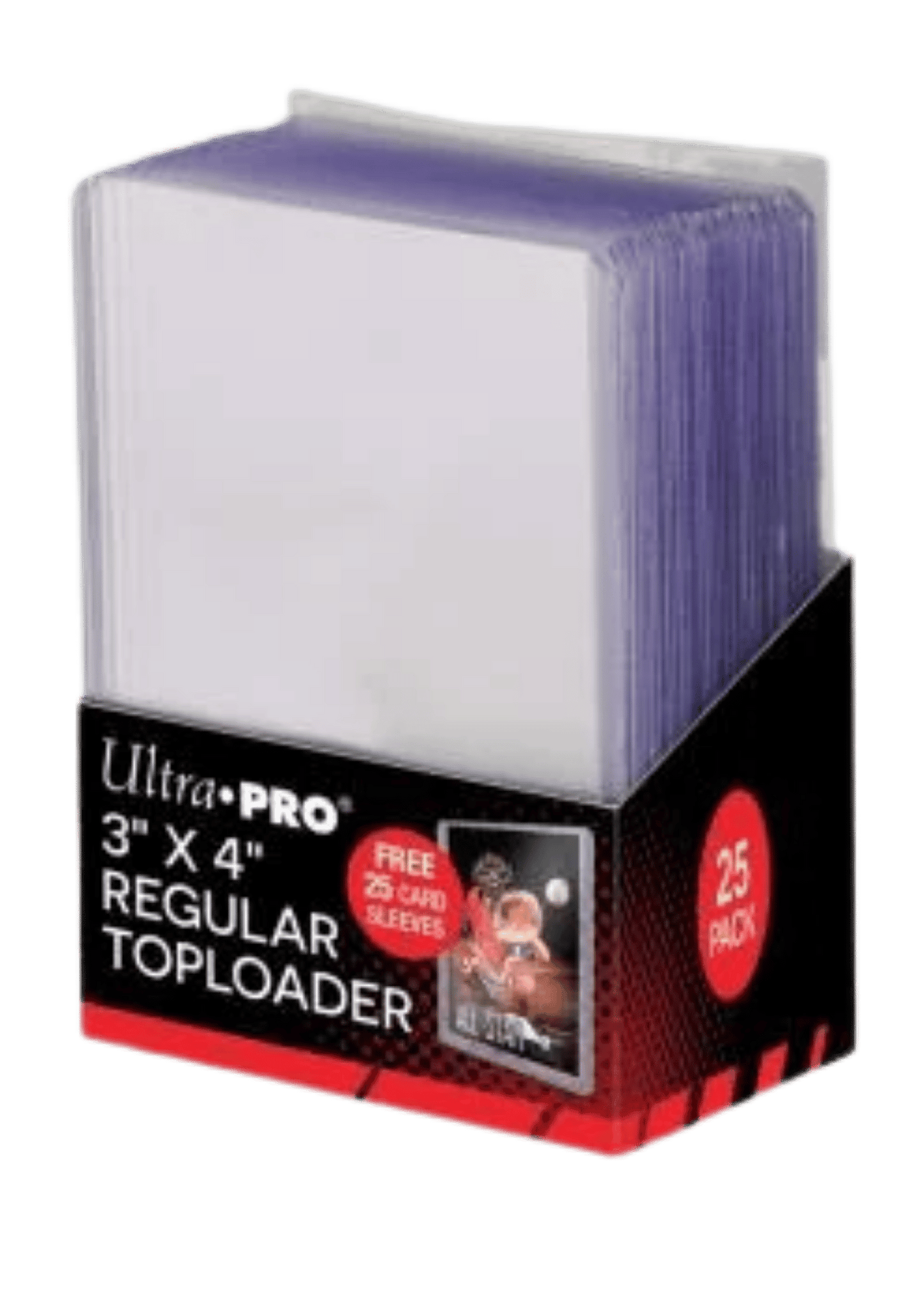 3"x4" Toploaders with Card Sleeves – 25 Count