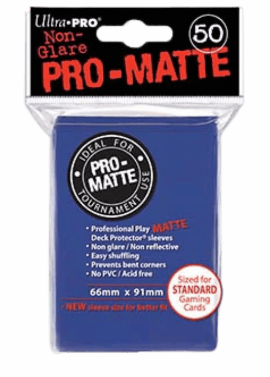 Pro-Matte Deck Protectors Blue 50-Pack | TCG Supplies