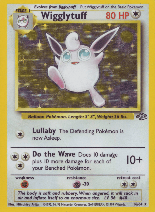 Wigglytuff (16) Jungle 16/64 Holo Rare Pokemon