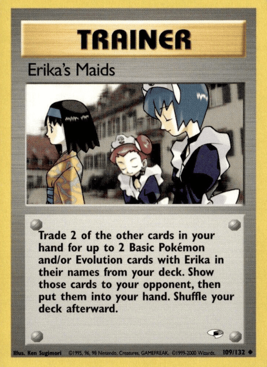 Erika's Maids Gym Heroes 109/132 Uncommon Pokemon