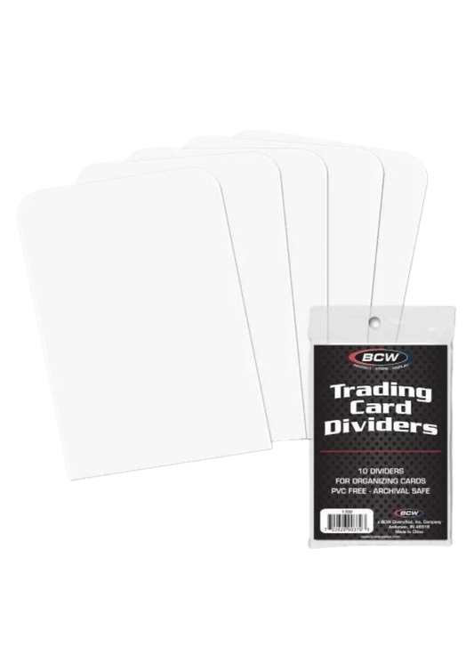 Card Dividers Standard White 10-Pack | TCG Supplies