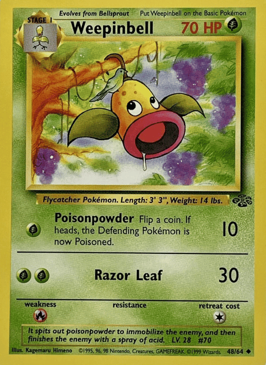 Weepinbell Jungle 48/64 Uncommon Pokemon