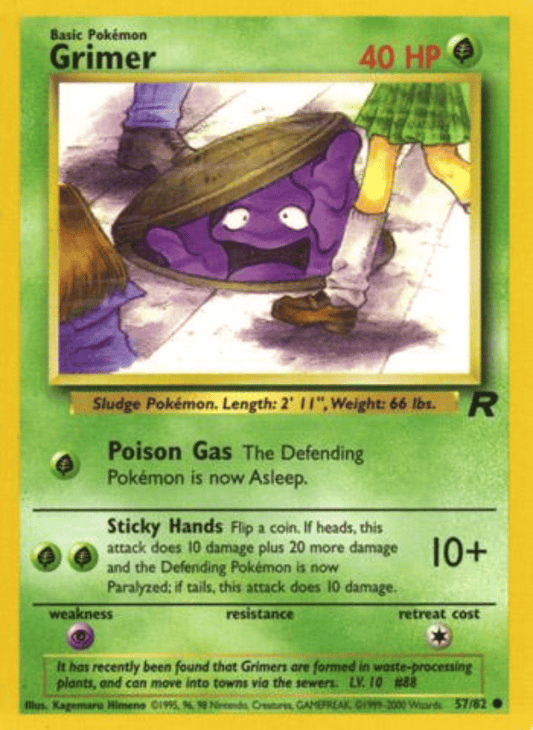Grimer Team Rocket 57/82 Common Pokemon