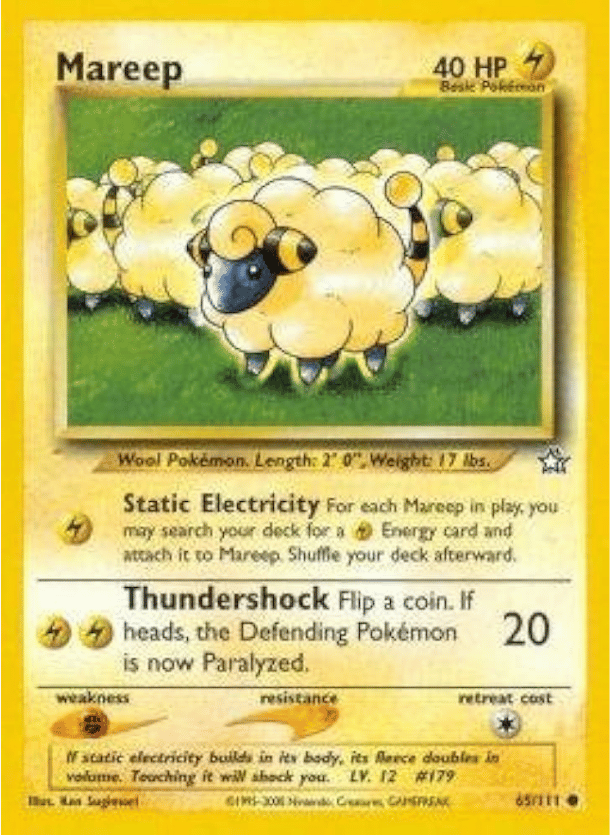 Mareep Neo Genesis 065/111 Common Pokemon