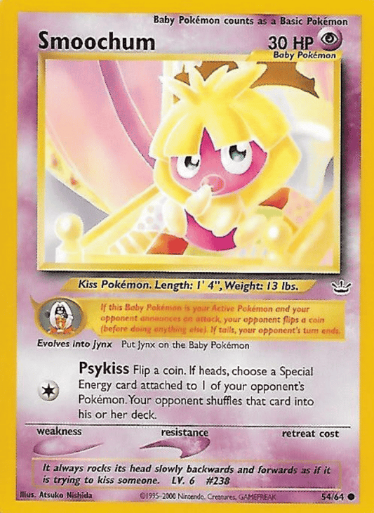 Smoochum Neo Revelation 54/64 Common Pokemon