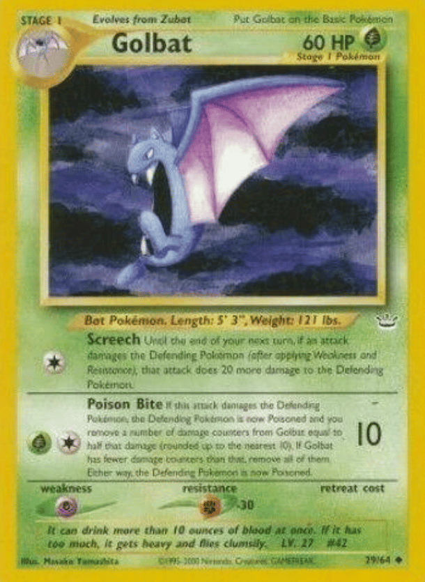 Golbat Neo Revelation 29/64 Uncommon Pokemon