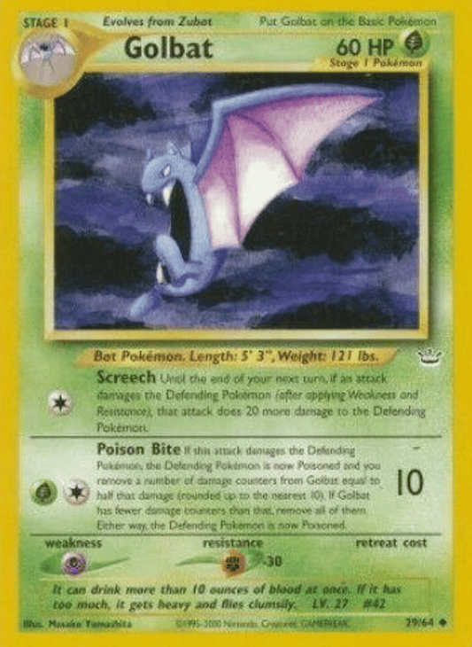 Golbat Neo Revelation 29/64 Uncommon Pokemon
