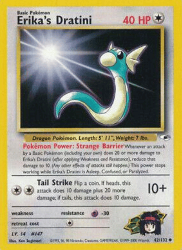Erika's Dratini Gym Heroes 042/132 Uncommon Pokemon
