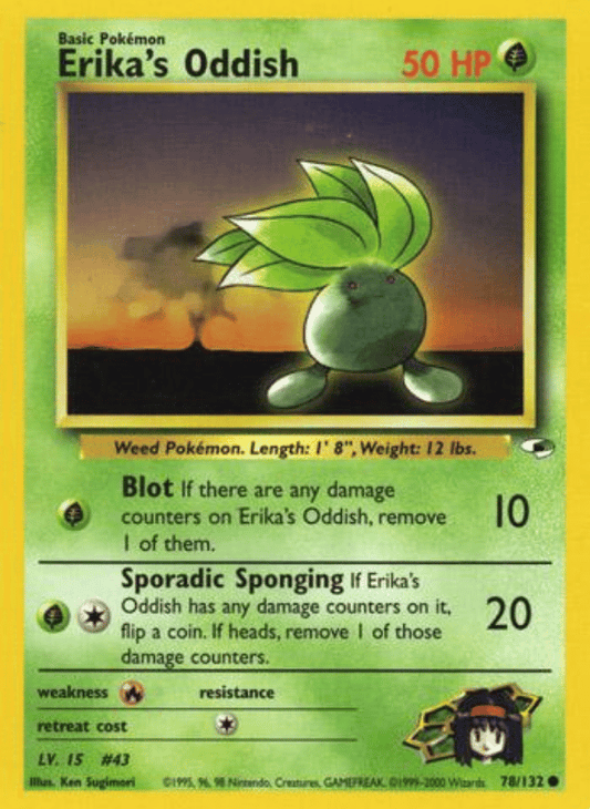 Erika's Oddish (78) Gym Heroes 078/132 Common Pokemon