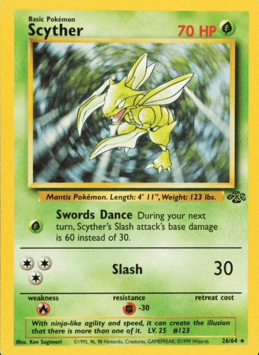 Scyther (26) Jungle 26/64 Rare Pokemon