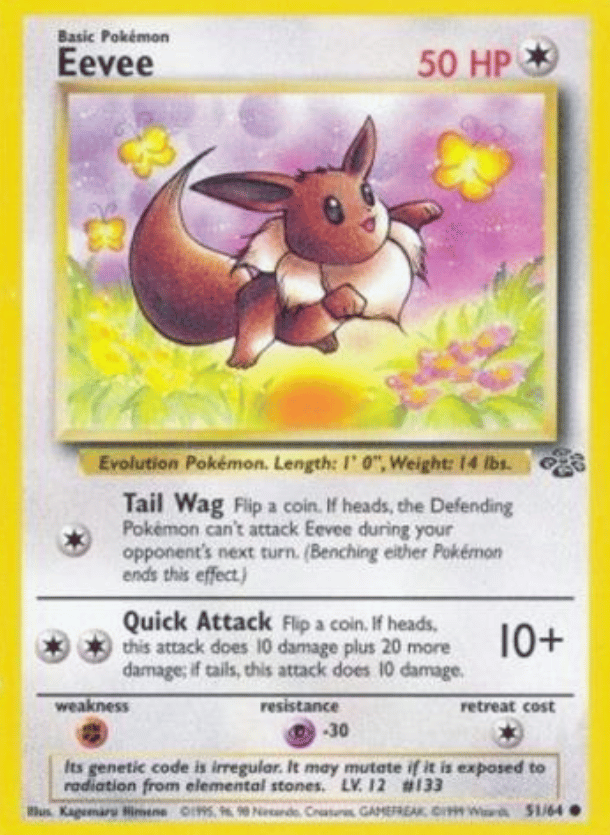 Eevee Jungle 51/64 Common Pokemon
