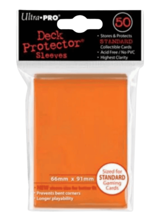Standard Deck Protectors – Orange (50-Pack) | TCG