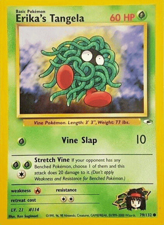 Erika's Tangela Gym Heroes 079/132 Common Pokemon