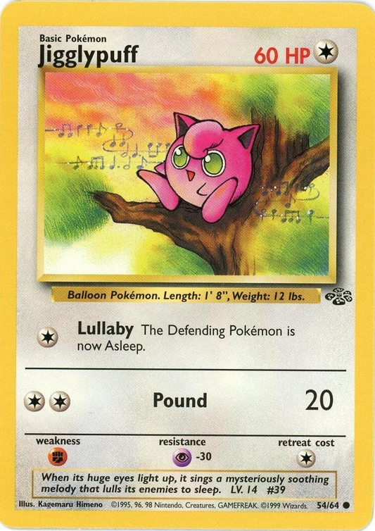 Jigglypuff Jungle 54/64 Common Pokemon